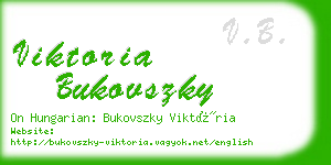 viktoria bukovszky business card